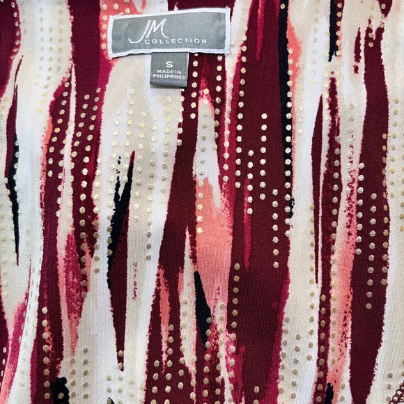 JM collection size small tunic top with Gold tassel accent. - Picture 5 of 9